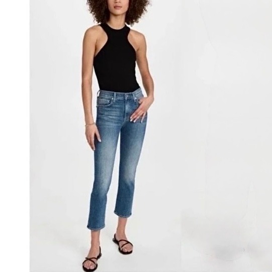 Edwin Blue Caymen Elin Cropped Straight Jeans Size 24 Nwt